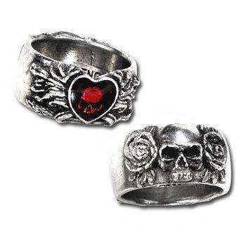 buy gothic rings, biker jewelry, goth jewellery
