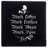 Gothic Coffee Lovers Ceramic Coaster