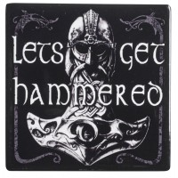 Lets Get Hammered Ceramic Coaster