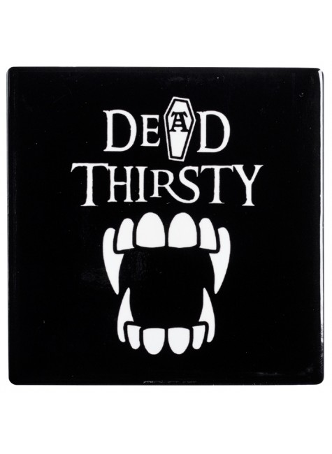 Dead Thirsty Vampire Ceramic Coaster