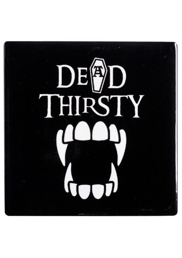 Dead Thirsty Vampire Ceramic Coaster