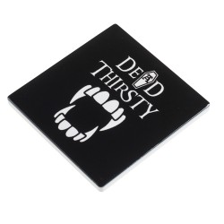 Dead Thirsty Vampire Ceramic Coaster