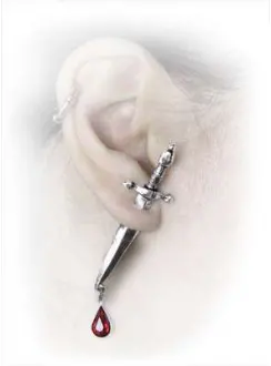 Cesares Vetro Sword Post Earring