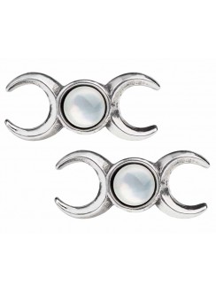 Triple Goddess Stud Earrings