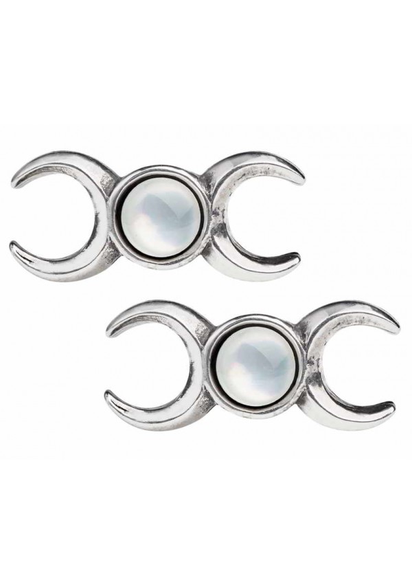 Triple Goddess Stud Earrings