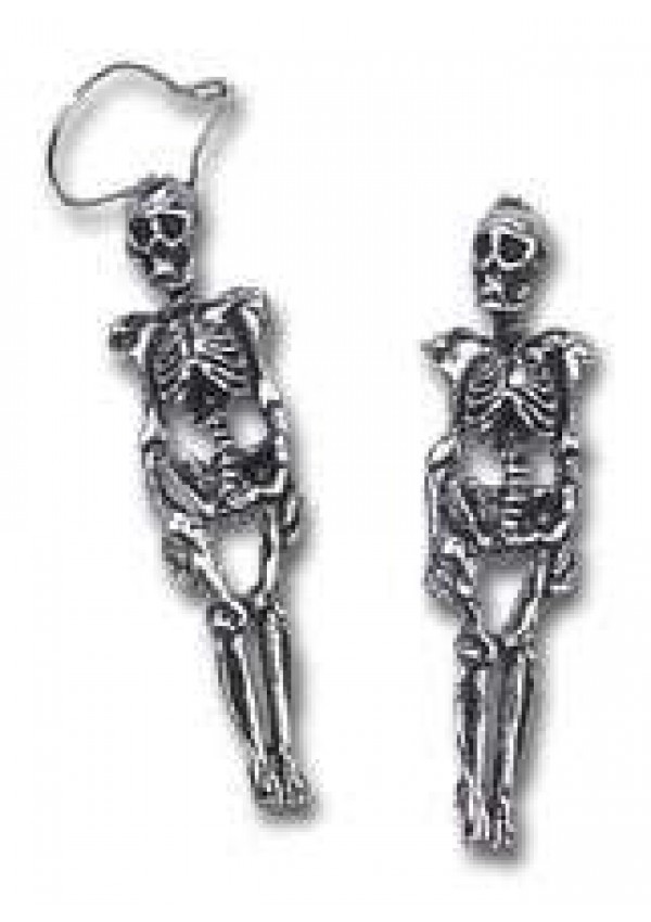 Skeleton Pair of Gothic Earrings