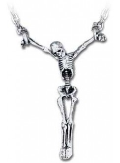 Lost Soul Skeleton Pewter Necklace