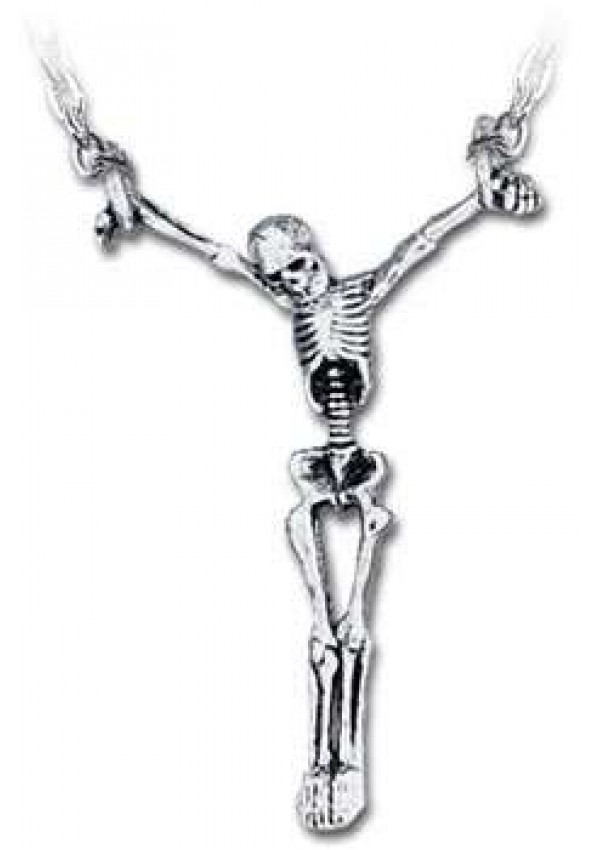 Lost Soul Skeleton Pewter Necklace