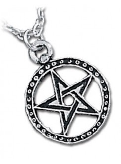 Dantes Hex Pentacle Pewter Necklace