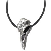 Helm of Awe Ravenskull Gothic Necklace