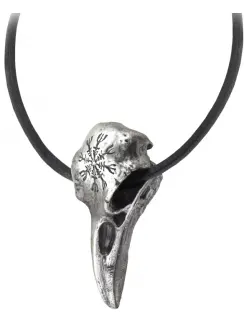 Helm of Awe Ravenskull Gothic Necklace