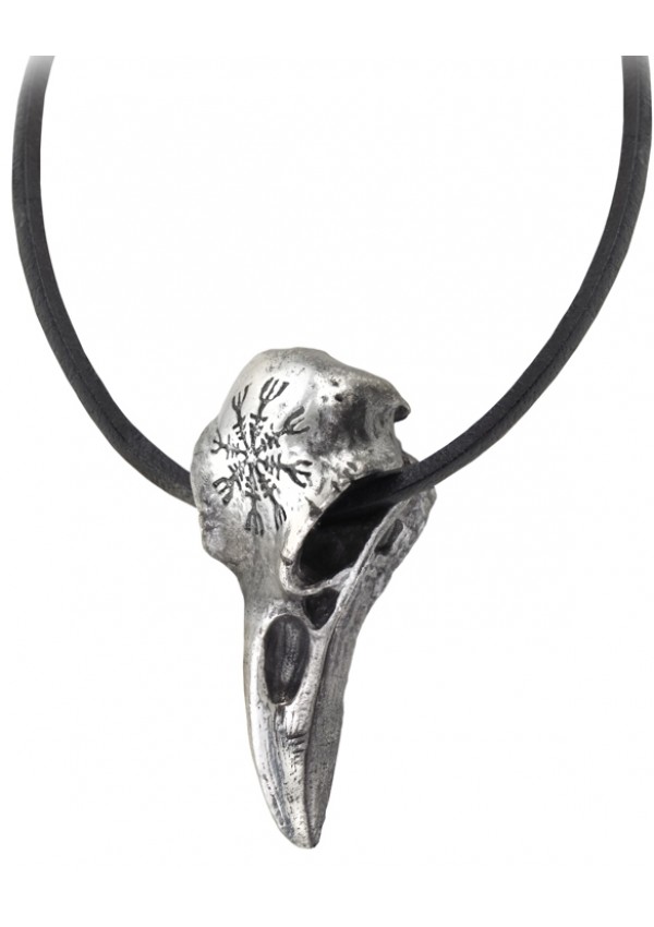 Helm of Awe Ravenskull Gothic Necklace