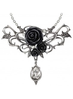 Bacchanal Black Rose Victorian Necklace