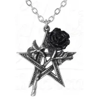 Ruah Vered Pentacle Rose Gothic Necklace