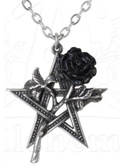 Ruah Vered Pentacle Rose Gothic Necklace