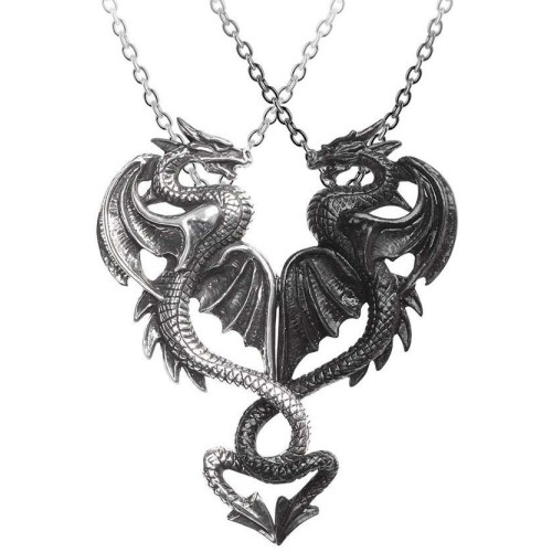 Crystal Dragon Best Friend Necklace Set | Hot Topic