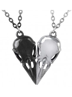 Coeur Crane Bird Skull Necklace Set