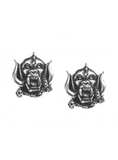 Motorhead War-Pig Pewter Earrings
