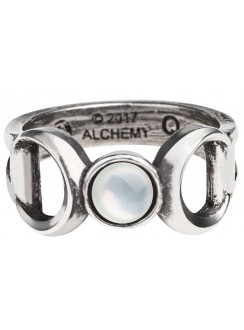 Triple Goddess Pewter Ring