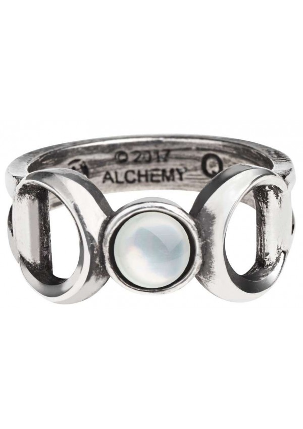 Triple Goddess Pewter Ring