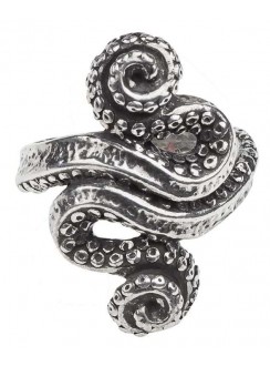 Kraken Octopus Pewter Ring