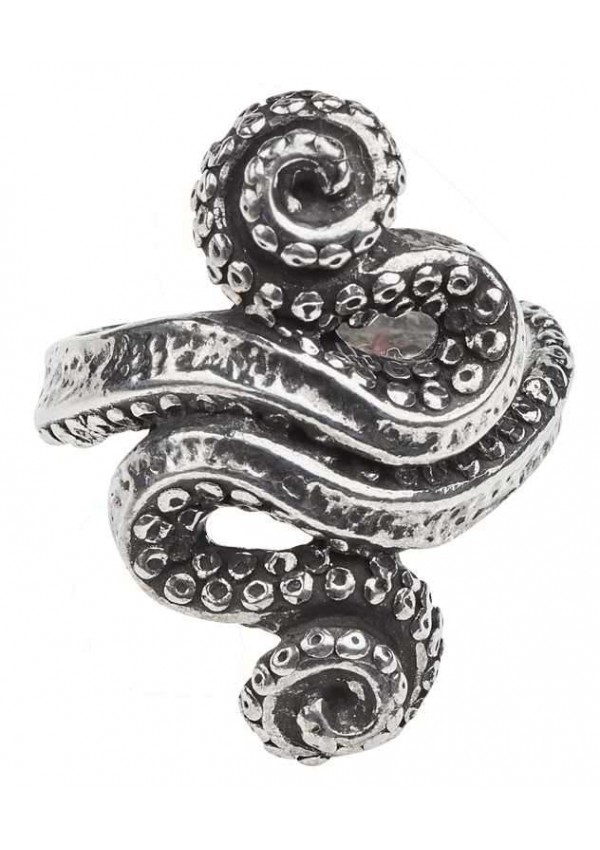 Kraken Octopus Pewter Ring