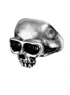 Death Skull Pewter Mens Dreadpunk Ring