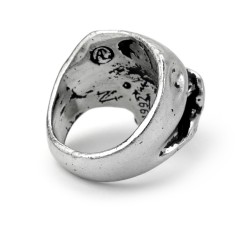 Death Skull Pewter Mens Dreadpunk Ring