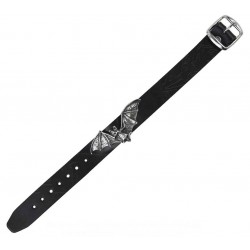 Desmodus Bat Leather Strap Gothic Bracelet