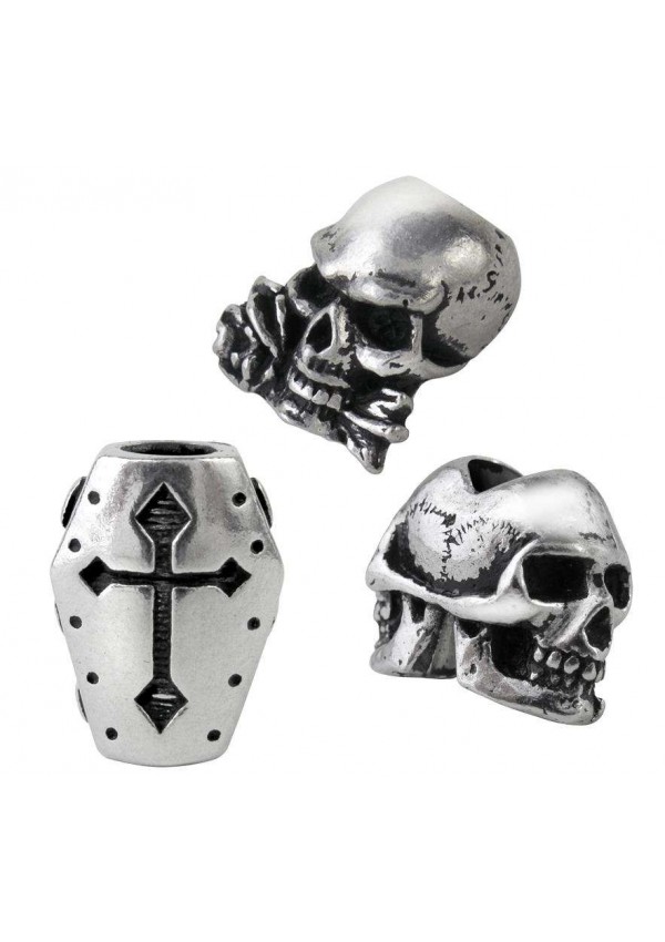 Alchemy Pewter Gothic Beads/Beard Rings Set of 3