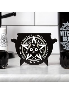 Magical Catnip Ceramic Cauldron Coaster