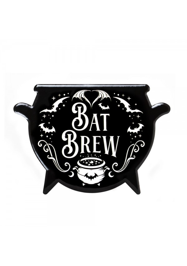Bat Brew Ceramic Cauldron Coaster
