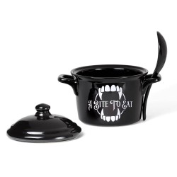 A Bite to Eat Vampire Soup Bowl and Spoon
