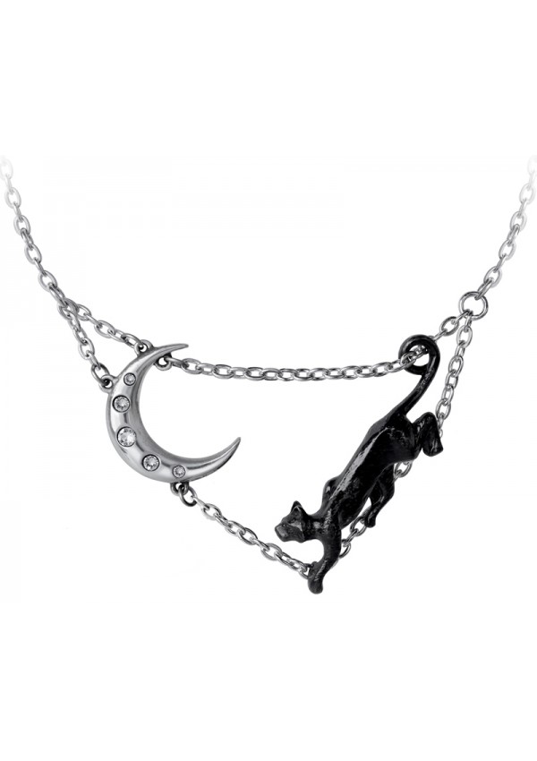 Minnaloushe Black Cat Necklace