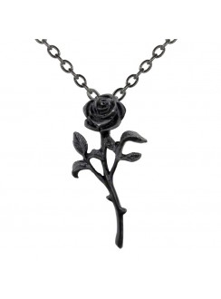 Romance of the Black Rose Gothic Pendant