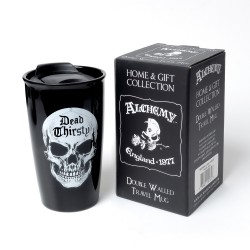 Dead Thirsty Skull Double Walled Travel Mug