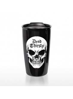 Dead Thirsty Skull Double Walled Travel Mug