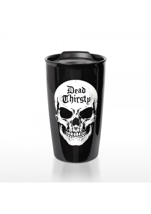 Dead Thirsty Skull Double Walled Travel Mug