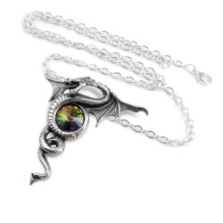 Anguis Aeternus Dragon Pewter Necklace