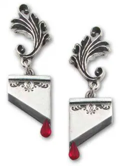 Marie Antoinette Blade Earring Pair