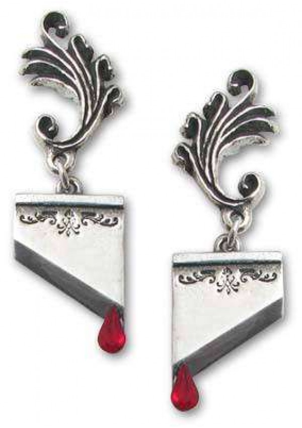 Marie Antoinette Blade Earring Pair