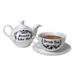 Freaks Like Me Tea Pot and Cup Set