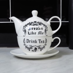 Freaks Like Me Tea Pot and Cup Set