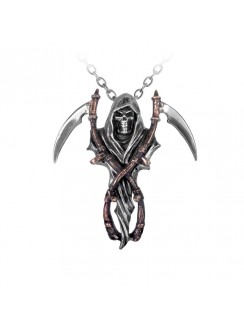 Reapers Arms Gothic Pewter Necklace
