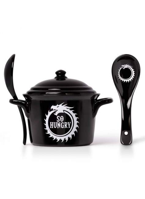 Dragon Ouroboros So Hungry Soup Bowl and Spoon