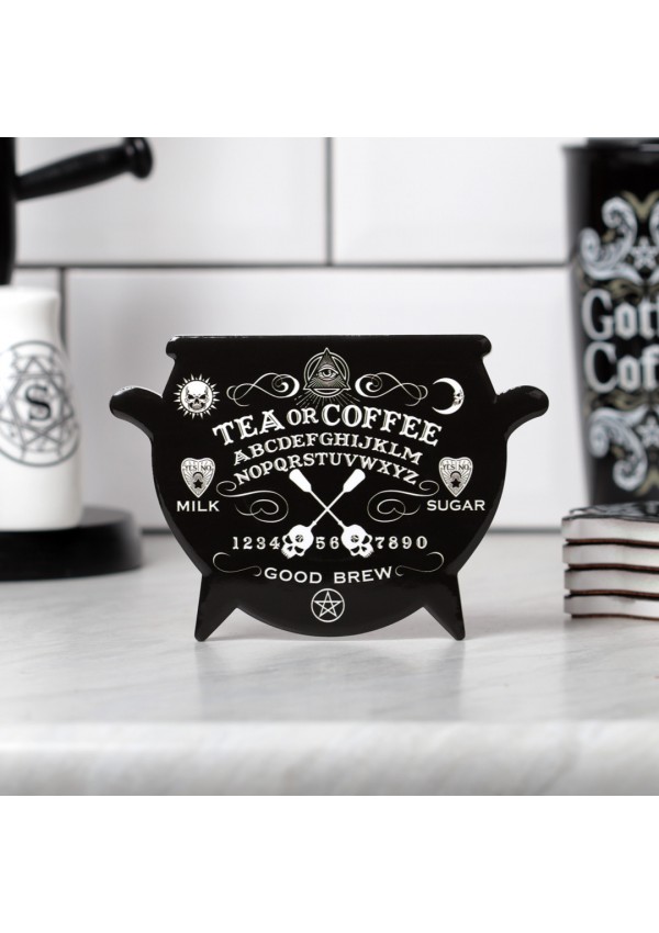 Ouiji Board Ceramic Cauldron Coaster