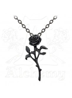 The Romance of the Black Rose Gothic Pendant