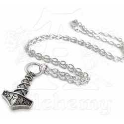 Thors Hammer Pewter Amulet Pendant