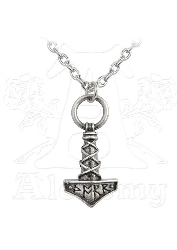 Thors Hammer Pewter Amulet Pendant