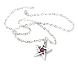Crystal Pentagram Protection Necklace